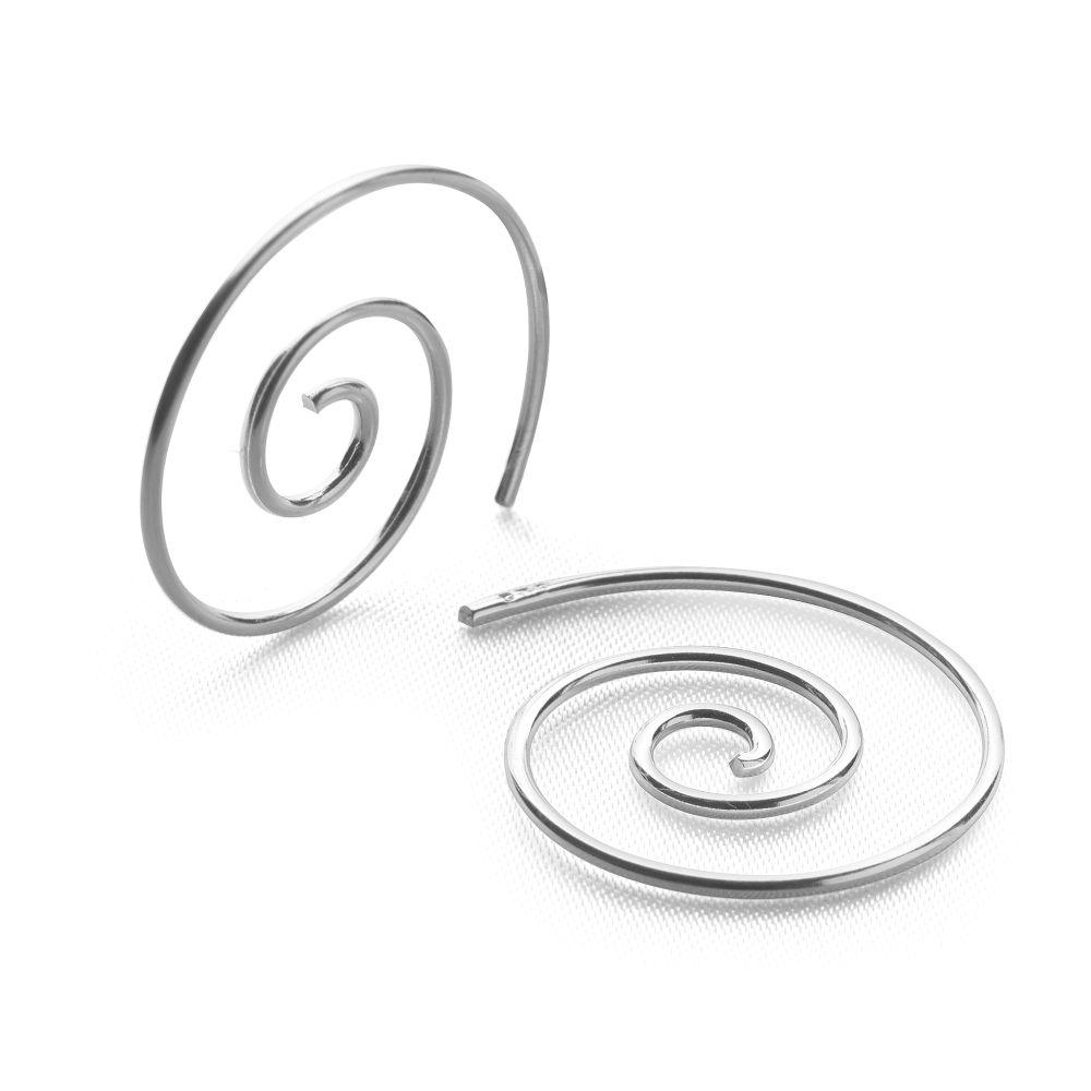 Sienna Swirl Earrings - Silver Earrings - Silver by Mail